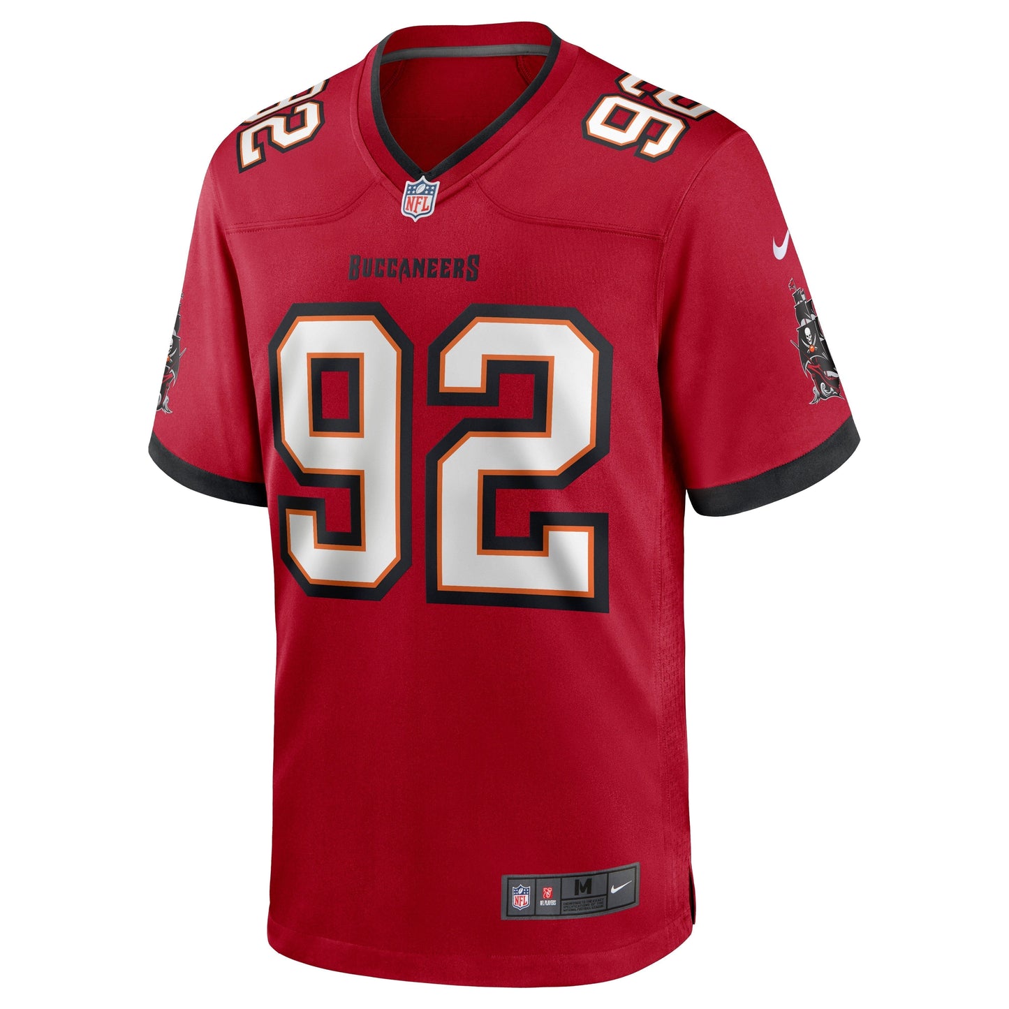William Gholston Tampa Bay Buccaneers Nike Game Jersey - Red football jersey product view 2