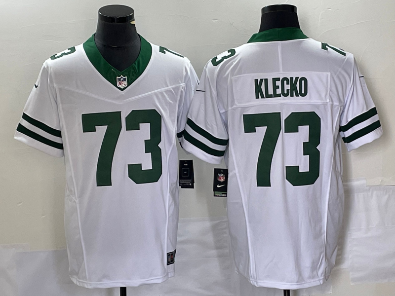 Men's New York Jets Joe Klecko #73 White Legacy Vapor F.U.S.E. Limited Jersey1 football jersey product view 1