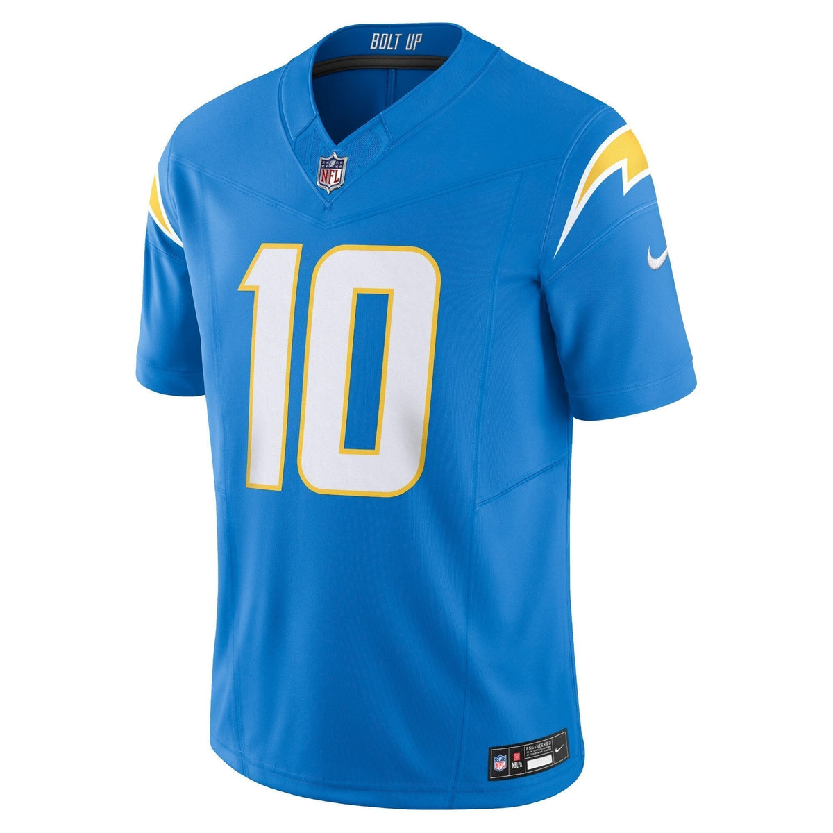 Justin Herbert Los Angeles Chargers Nike Vapor F.U.S.E. Limited Jersey - Powder Blue football jersey product view 2
