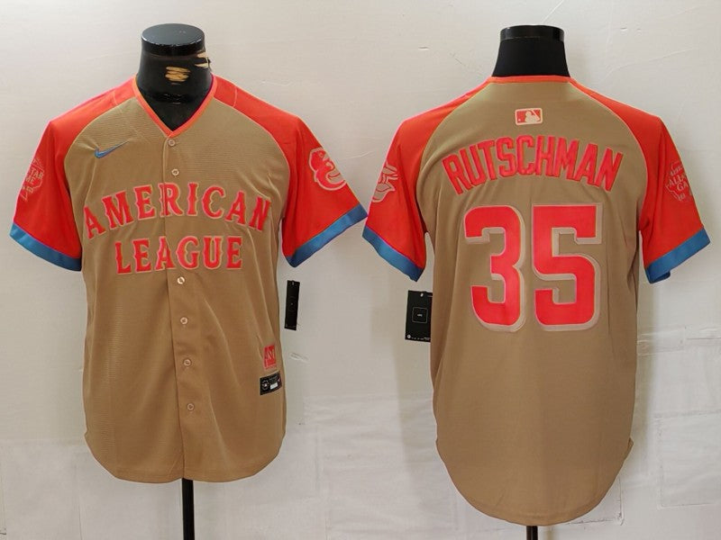 Men's American League Adley Rutschman #35 Cream 2024 MLB All-Star Game Limited Player Jersey1 baseball jersey product view 1