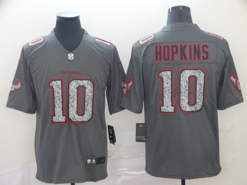 Men's Houston Texans DeAndre Hopkins #10 Gray Game Jersey1 football jersey product view 1