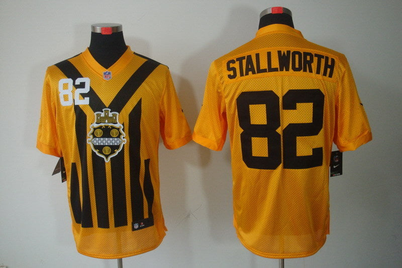 Men's Pittsburgh Steelers John Stallworth #82 Gold Game Jersey1 football jersey product view 1