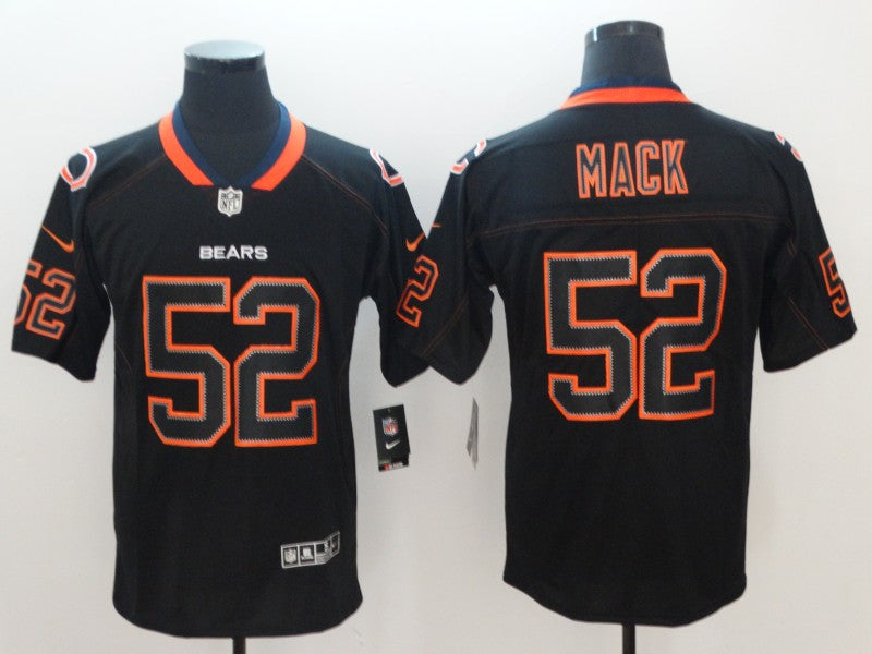 Men's Chicago Bears Khalil Mack #52 Black Game Player Jersey1 football jersey product view 1