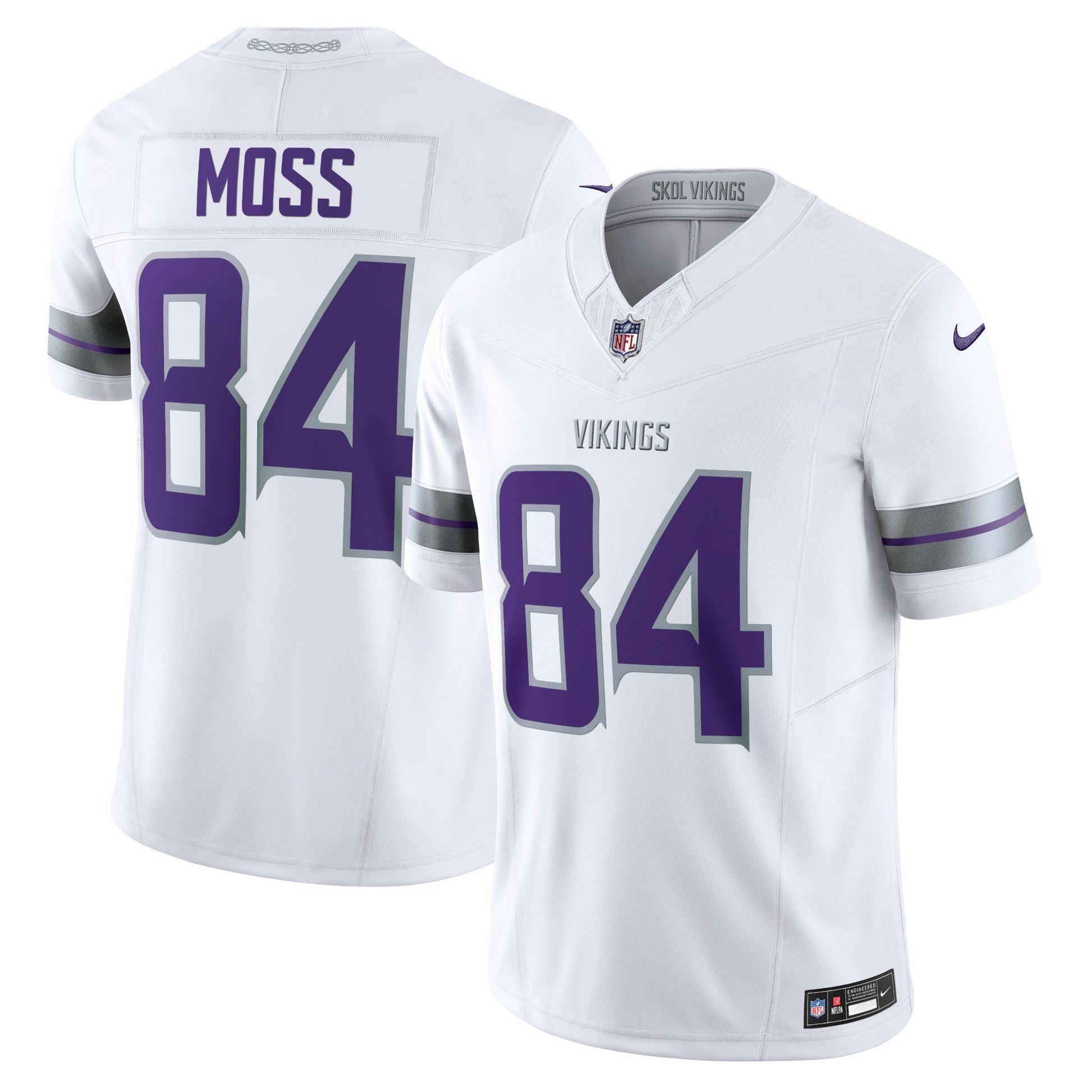 Randy Moss Minnesota Vikings Nike Alternate Vapor F.U.S.E. Retired Limited Jersey - White football jersey product view 1