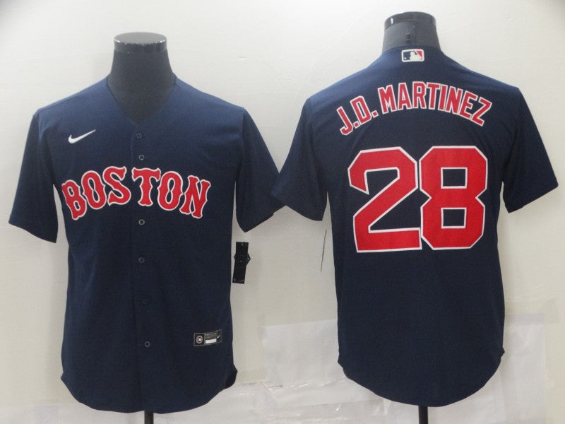 Men's Boston Red Sox J.D. Martinez #28 Navy Replica Baseball Jersey1 baseball jersey product view 1
