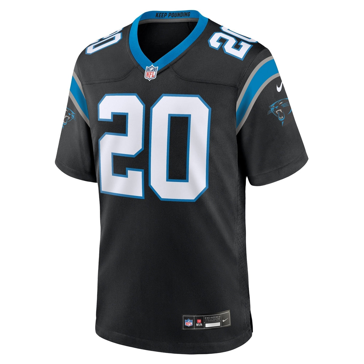 Eric Rowe Carolina Panthers Nike Game Jersey - Black football jersey product view 2