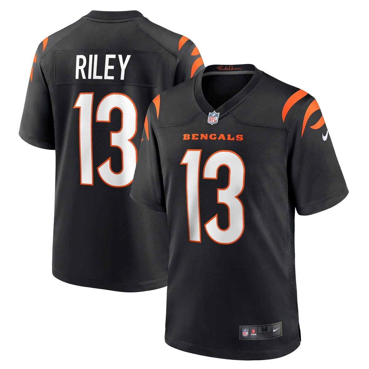 Ken Riley Cincinnati Bengals Nike Retired Game Jersey - Black football jersey product view 1