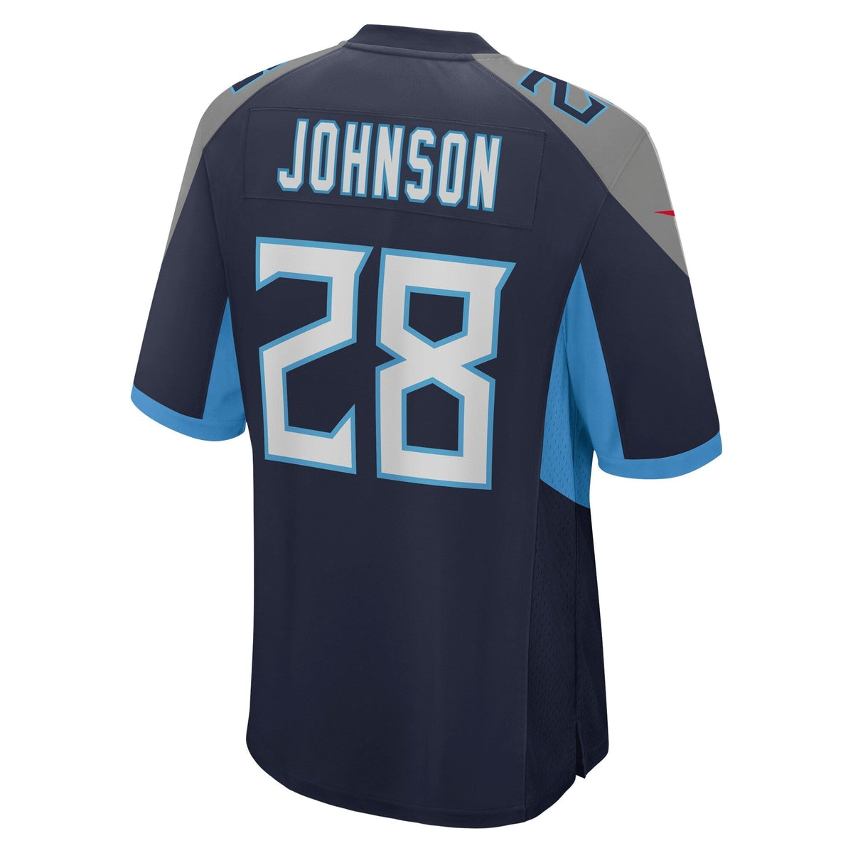Chris Johnson Tennessee Titans Nike Retired Game Jersey - Navy football jersey product view 3