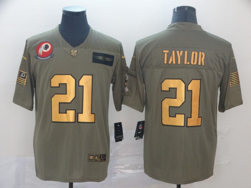 Men's Washington Commanders Sean Taylor #21 Brown Authentic Game Jersey1 football jersey product view 1