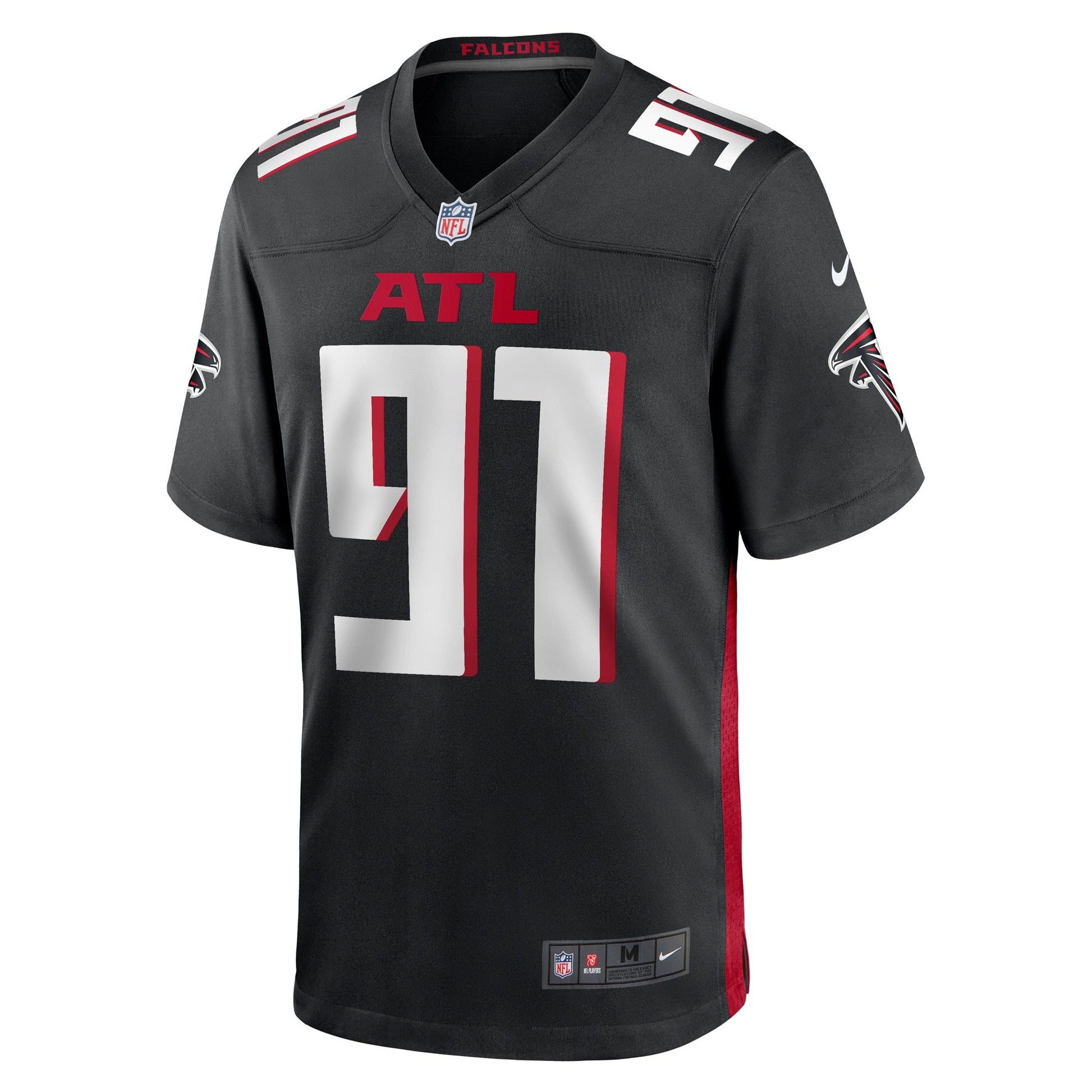 Demone Harris Atlanta Falcons Nike Game Jersey - Black football jersey product view 2