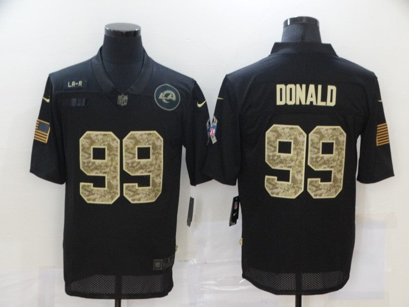 Men's Los Angeles Rams #99 Aaron Donald Black Game Player Jersey1 football jersey product view 1