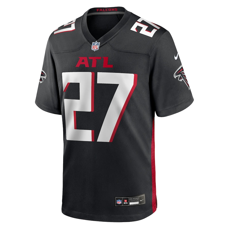 Men's Atlanta Falcons James Pearce Jr. Nike Black 2025 NFL Draft First Round Pick Game Player Jersey football jersey product view 2