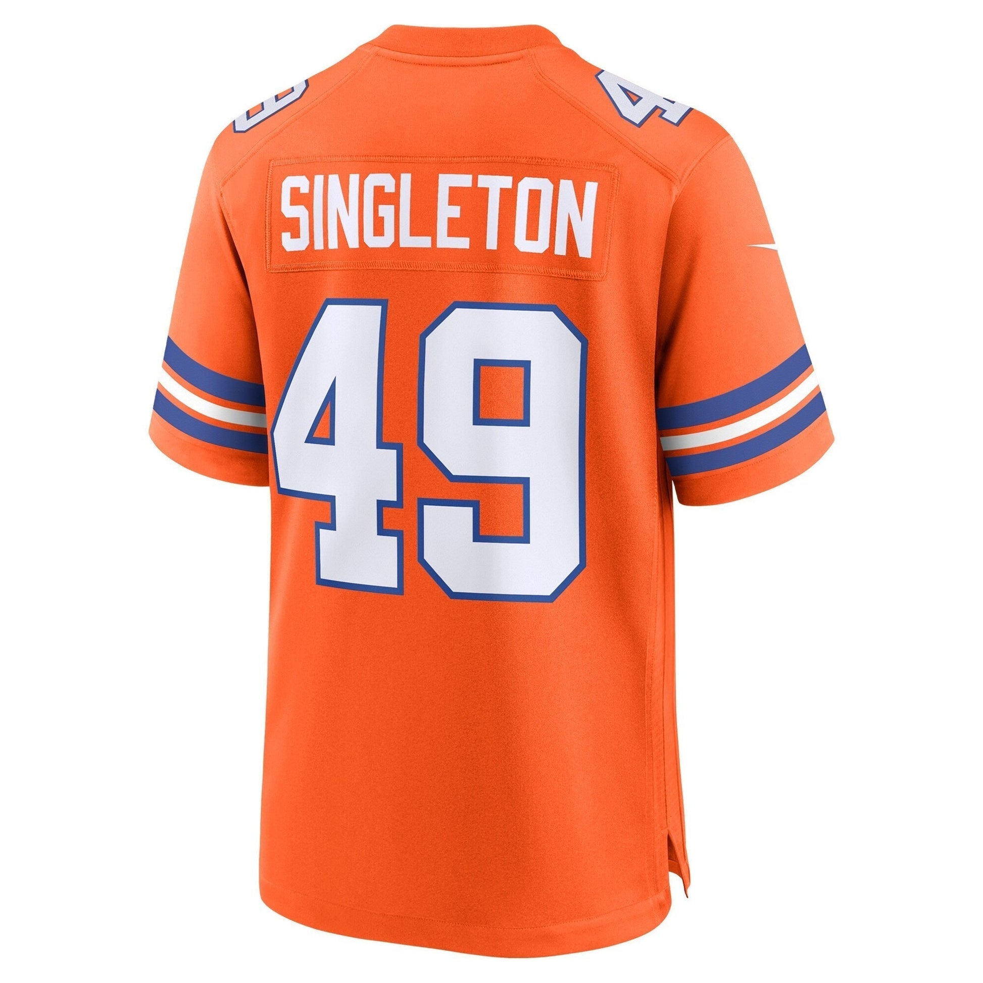 Alex Singleton Denver Broncos Nike Alternate Game Jersey - Orange football jersey product view 3