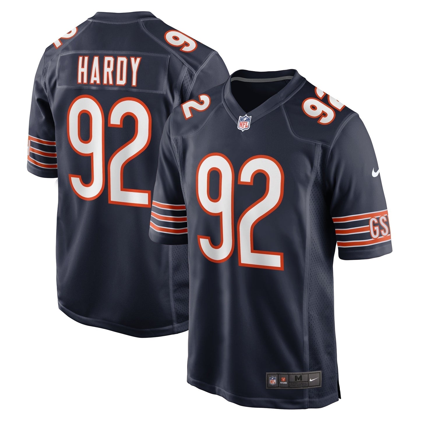 Daniel Hardy Chicago Bears Nike Team Game Jersey - Navy football jersey product view 1