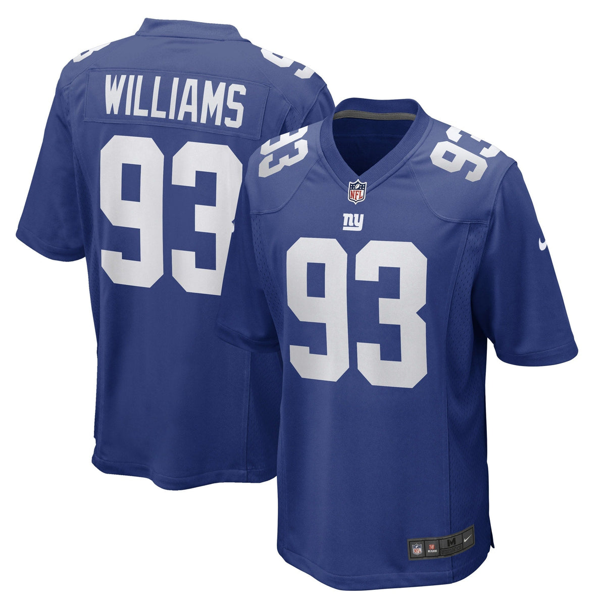 Nick Williams New York Giants Nike Game Jersey - Royal football jersey product view 1