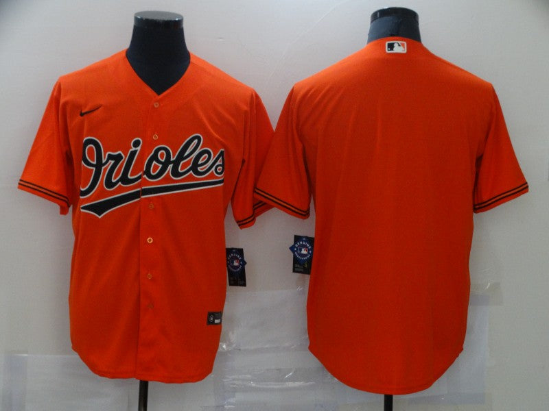 Men's Baltimore Orioles Orange Alternate Replica Blank Jersey1 baseball jersey product view 1