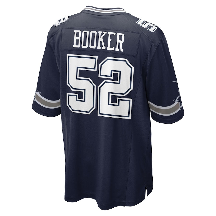 Men's Dallas Cowboys Tyler Booker Nike Navy 2025 NFL Draft First Round Pick Game Jersey football jersey product view 2