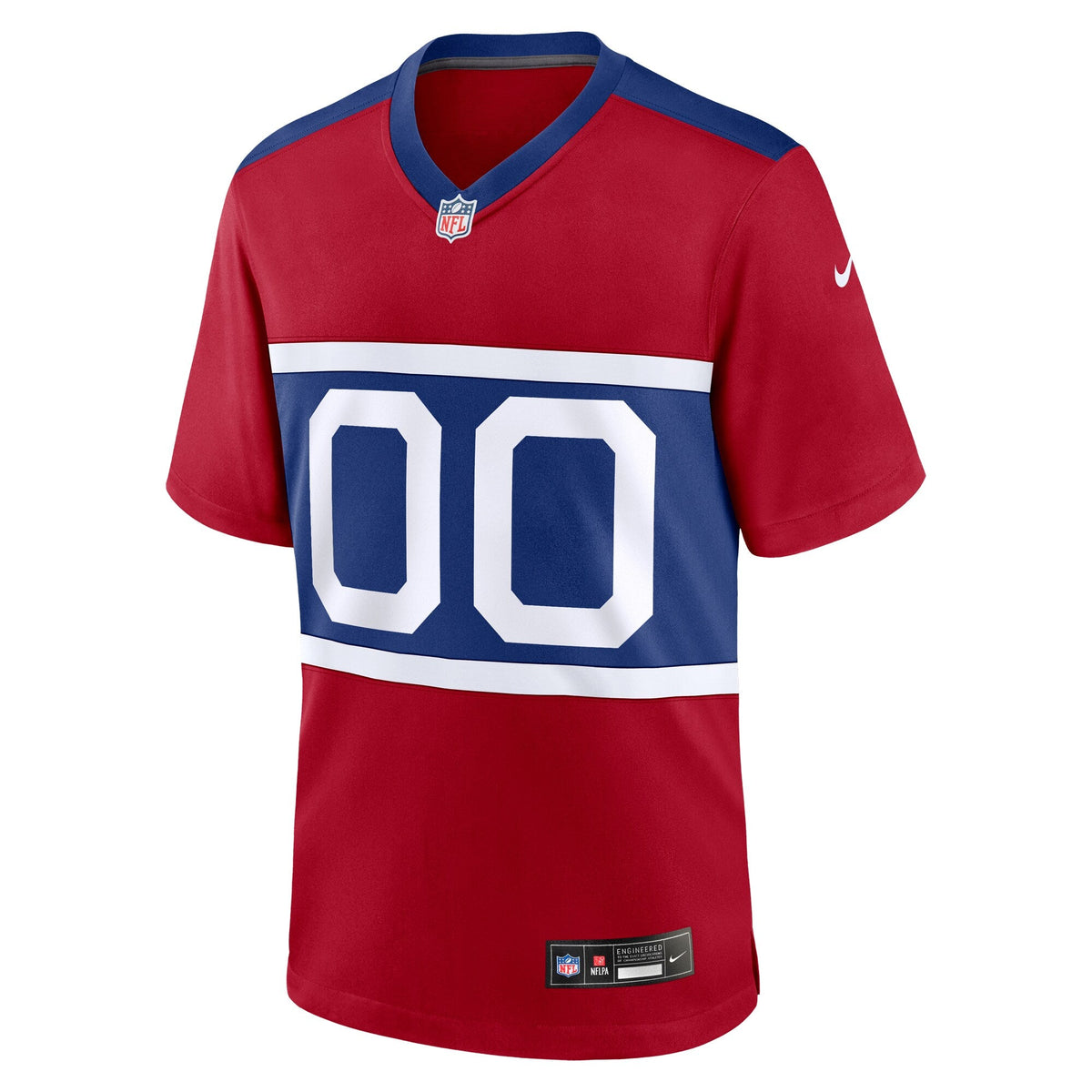 New York Giants Nike Alternate Game Custom Jersey - Century Red football jersey product view 2