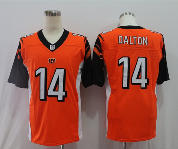 Men's Cincinnati Bengals Andy Dalton #14 Orange Game Jersey1 football jersey product view 1