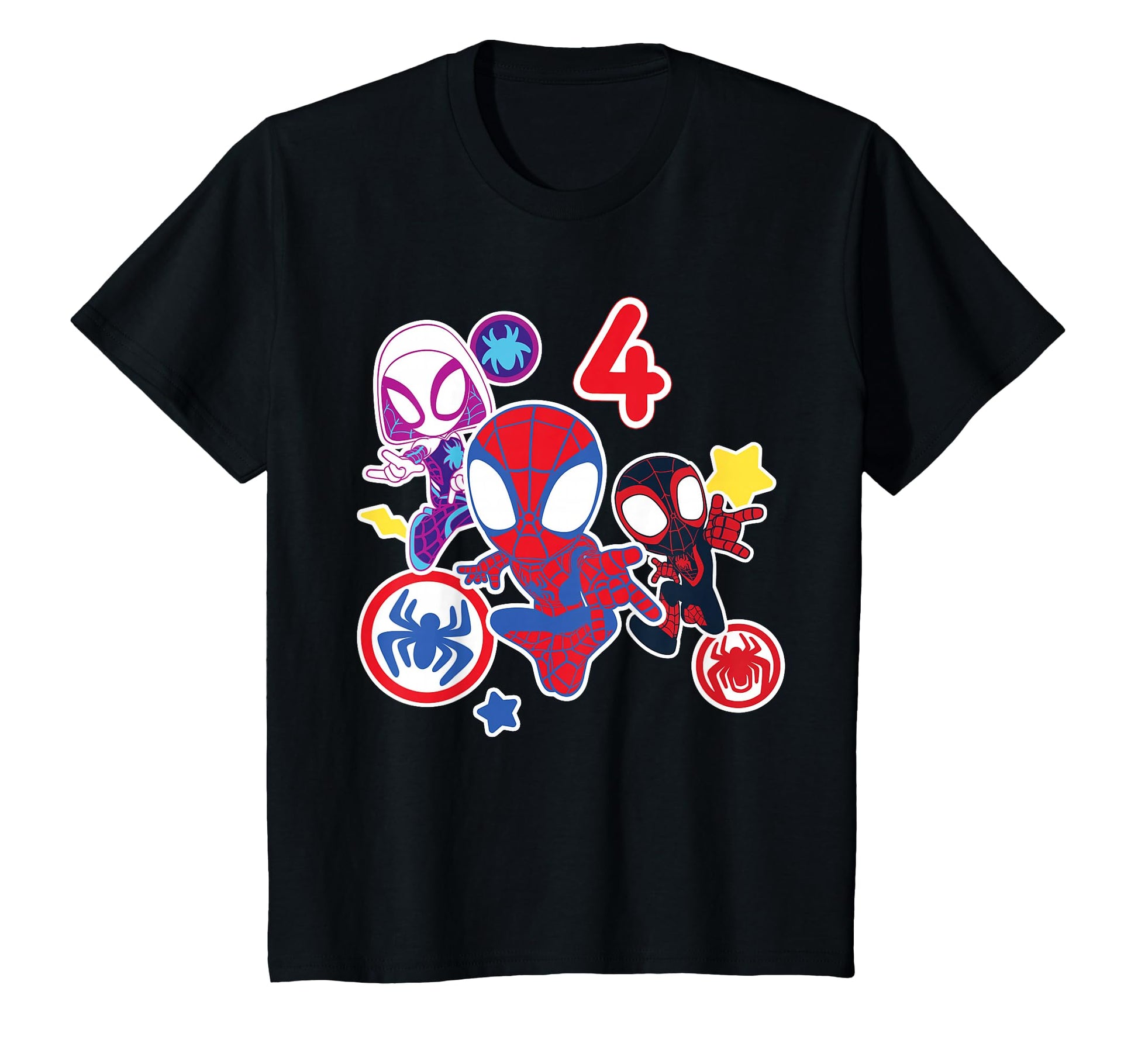 4th Birthday Boy Apparel  Amazing Web Friends Graphic Tee - T-Shirt, Sweatshirt, Hoodie