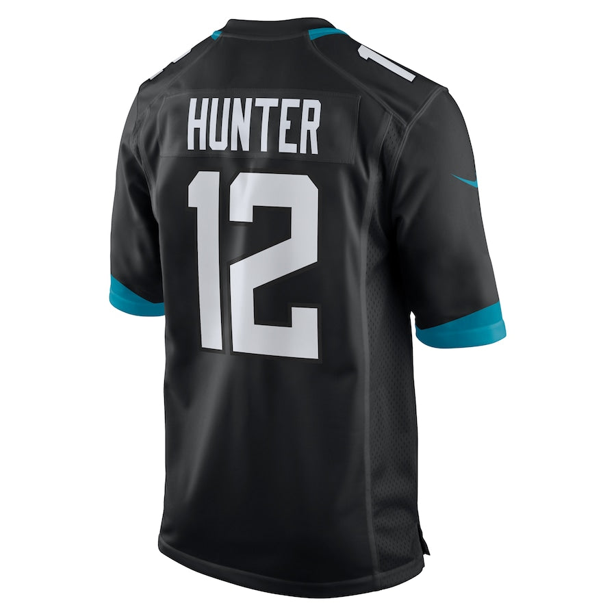 Men's Jacksonville Jaguars Travis Hunter Nike Black 2025 NFL Draft First Round Pick Alternate Game Player Jersey football jersey product view 3