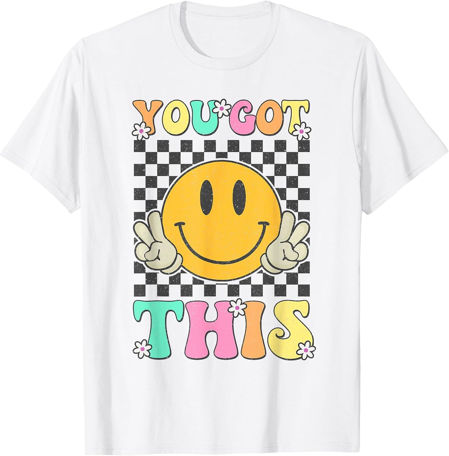 Retro Groovy You Got This Motivational Testing Day - Adult & Kids T-Shirts, Sweatshirts & Hoodies apparel design preview 1