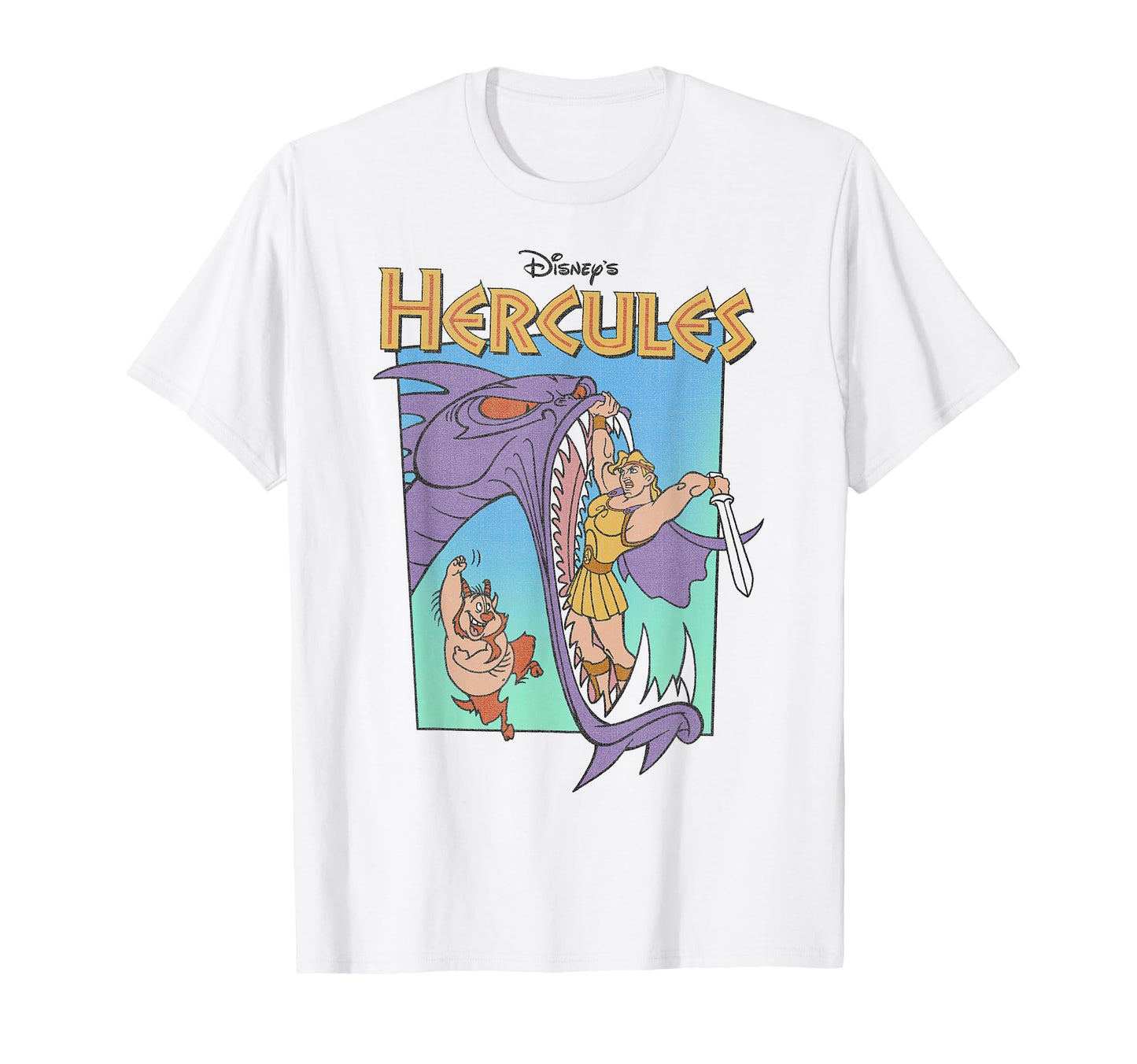 Greek Mythology Fan Shirt  Hydra Battle Retro Classic Poster Tee - T-Shirt, Sweatshirt, Hoodie