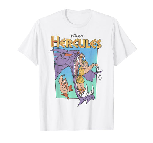 Greek Mythology Fan Shirt  Hydra Battle Retro Classic Poster Tee - T-Shirt, Sweatshirt, Hoodie