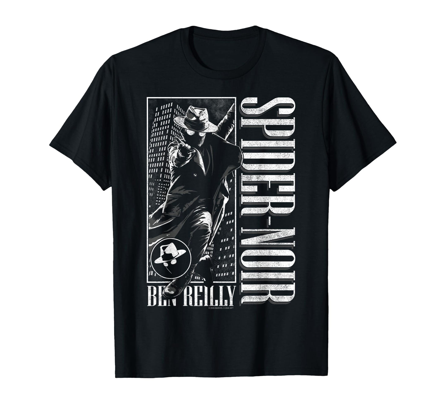 Noir Hero Fan Apparel  Detective Web Slinger Graphic Tee - T-Shirt, Sweatshirt, Hoodie