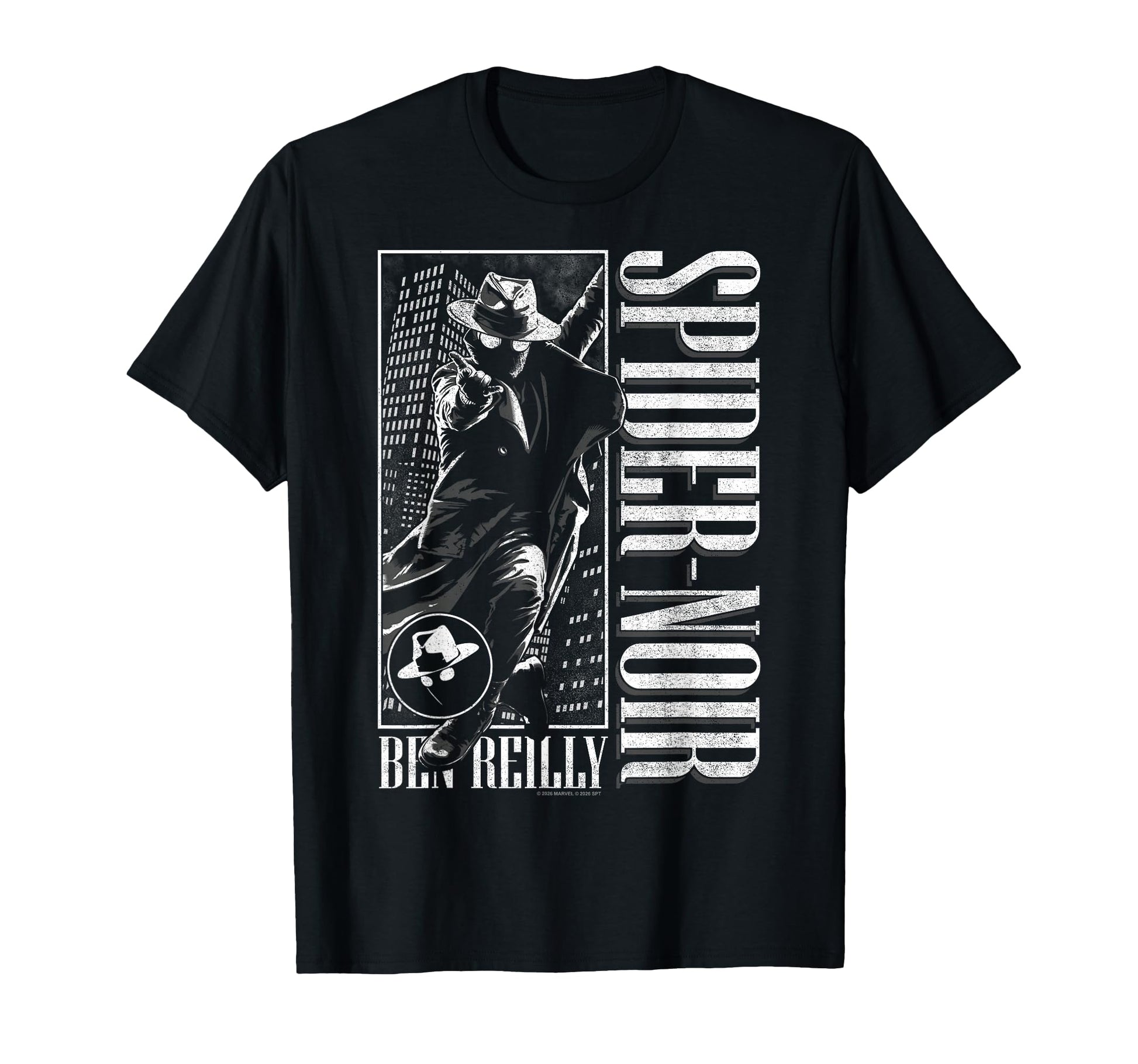 Noir Hero Fan Apparel  Detective Web Slinger Graphic Tee - T-Shirt, Sweatshirt, Hoodie