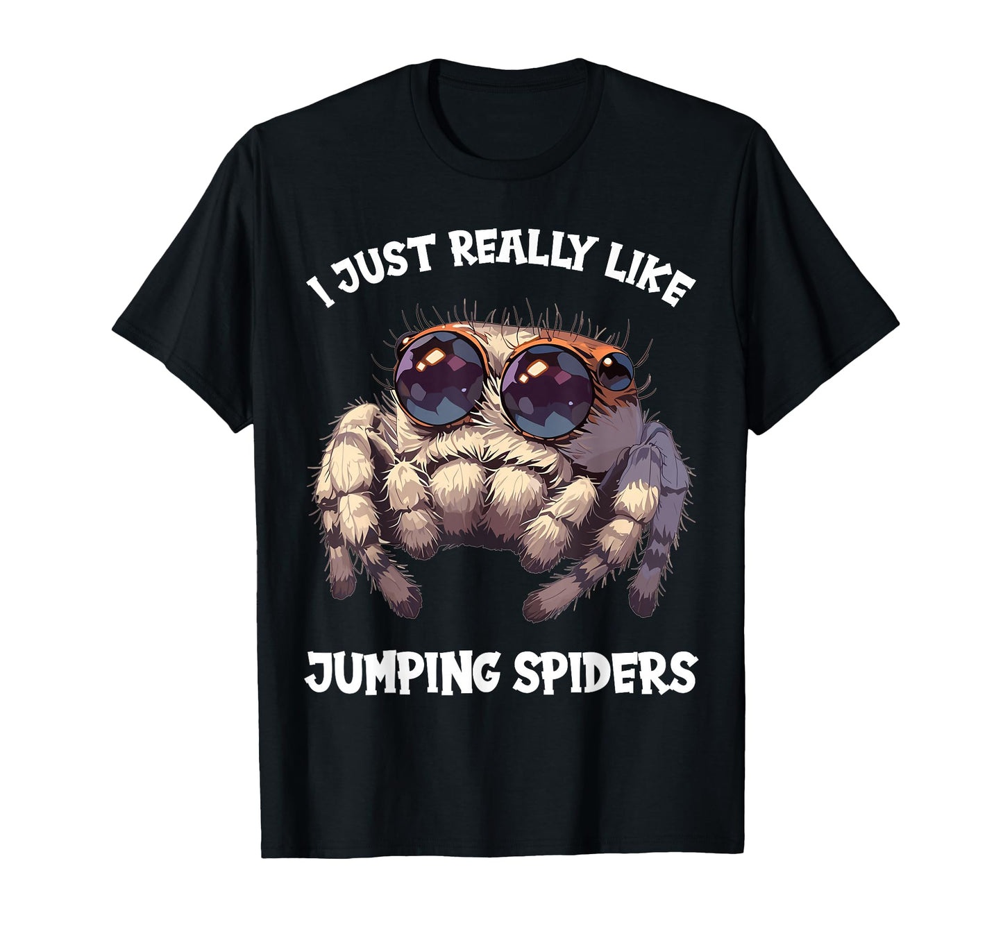Spider Lover Apparel  Cute Jumping Spiders Graphic Tee - T-Shirt, Sweatshirt, Hoodie