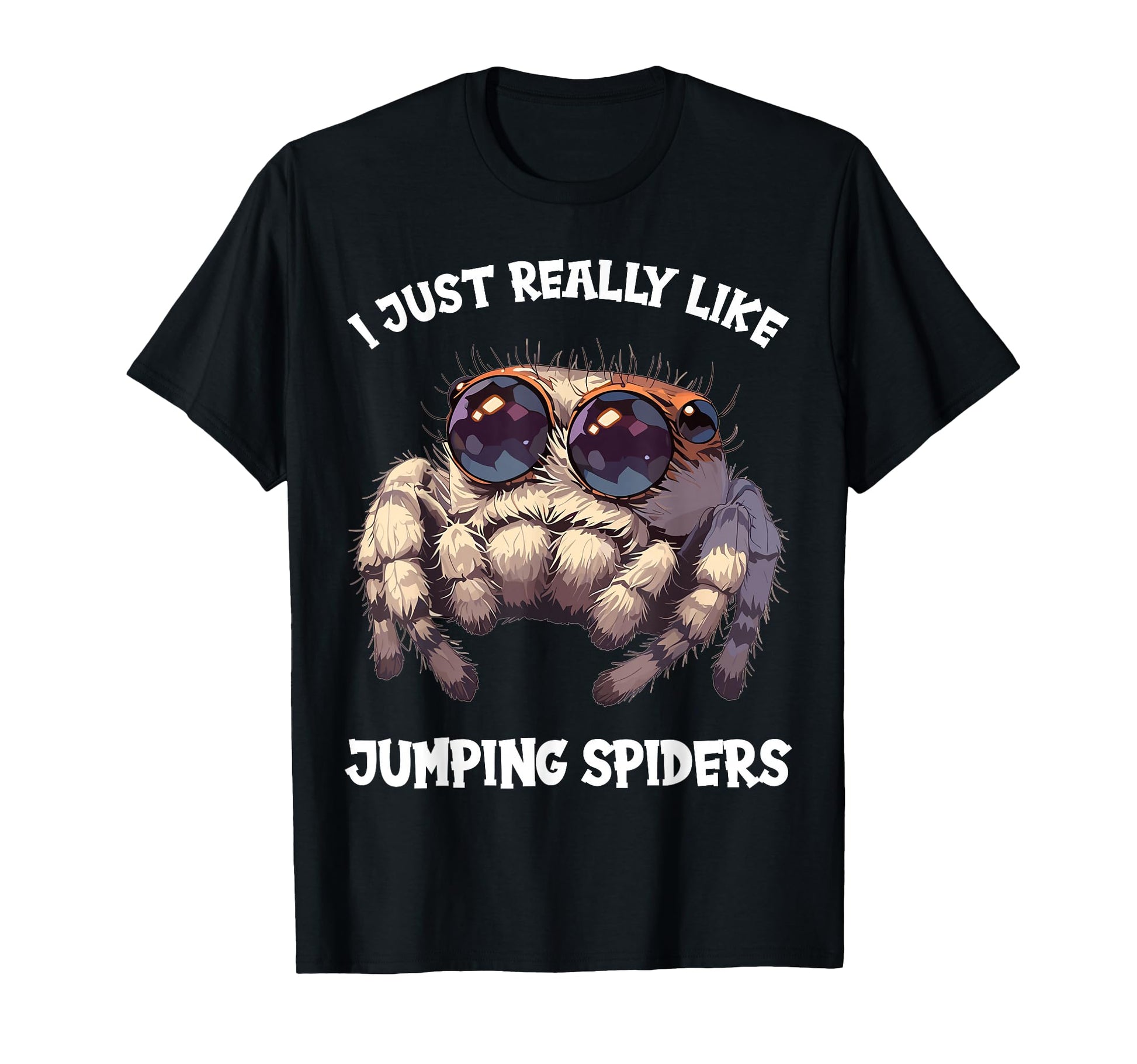 Spider Lover Apparel  Cute Jumping Spiders Graphic Tee - T-Shirt, Sweatshirt, Hoodie