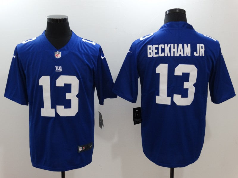 Men's New York Giants Odell Beckham Jr. #13 Blue Game Jersey1 football jersey product view 1