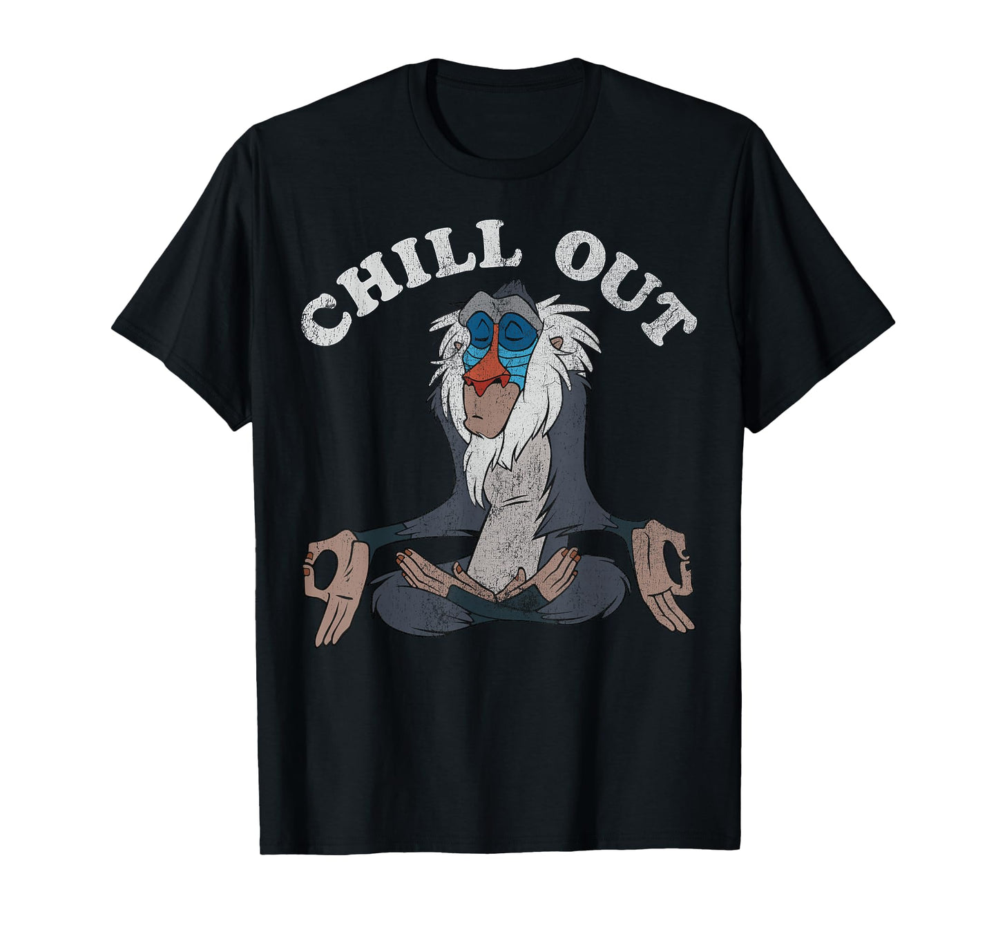 Safari King Fan Shirt  Baboon Chill Out Meditation Tee - T-Shirt, Sweatshirt, Hoodie