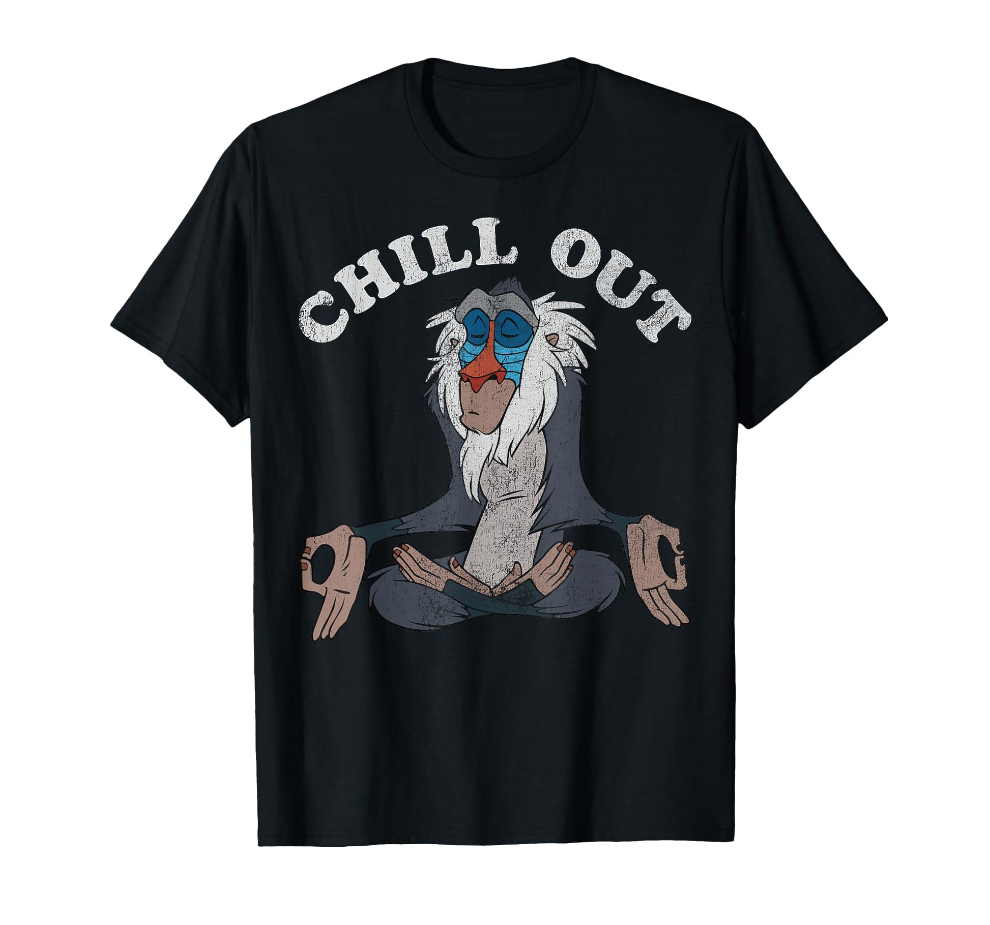 Safari King Fan Shirt  Baboon Chill Out Meditation Tee - T-Shirt, Sweatshirt, Hoodie
