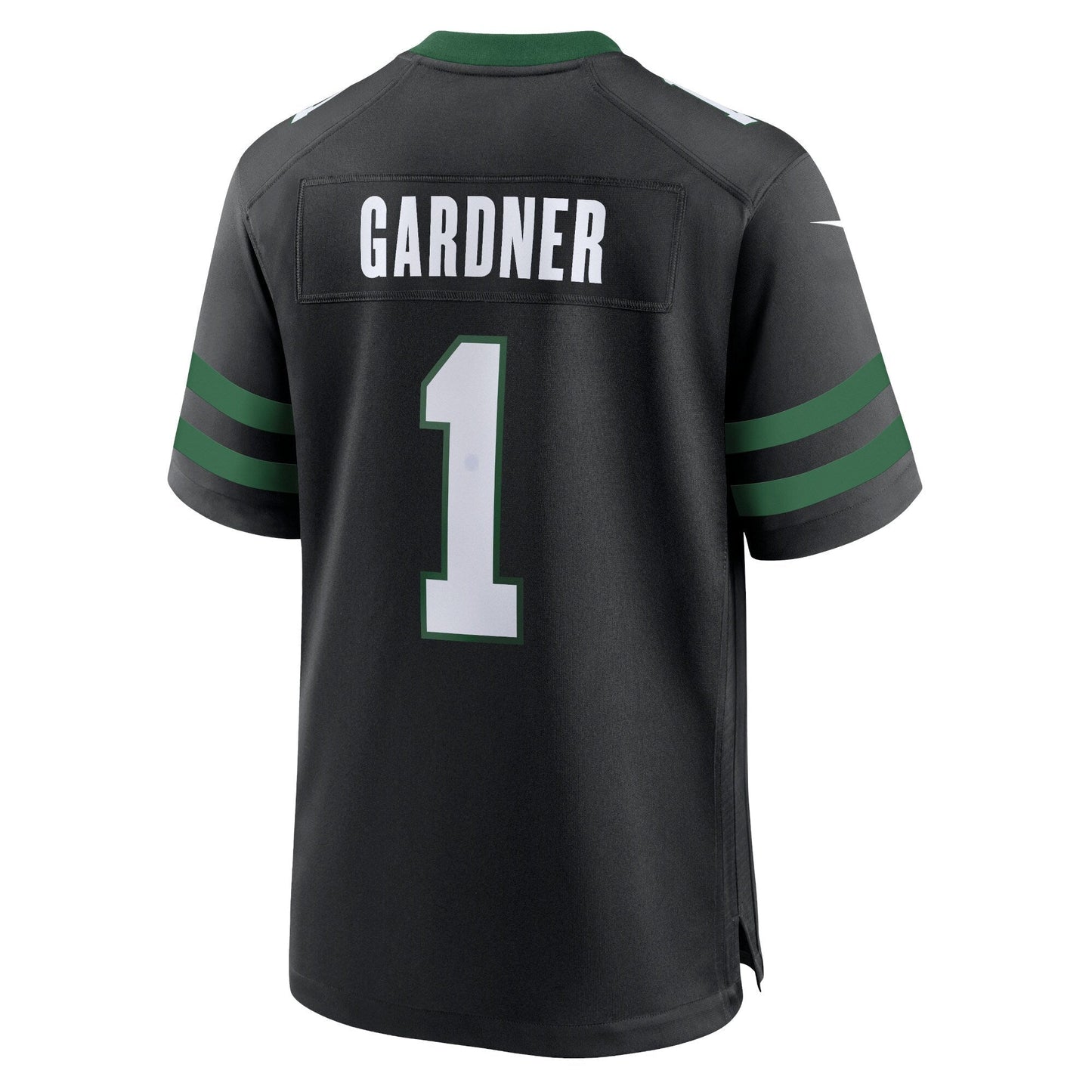 Ahmad Sauce Gardner New York Jets Nike Alternate Game Jersey - Legacy Black football jersey product view 3
