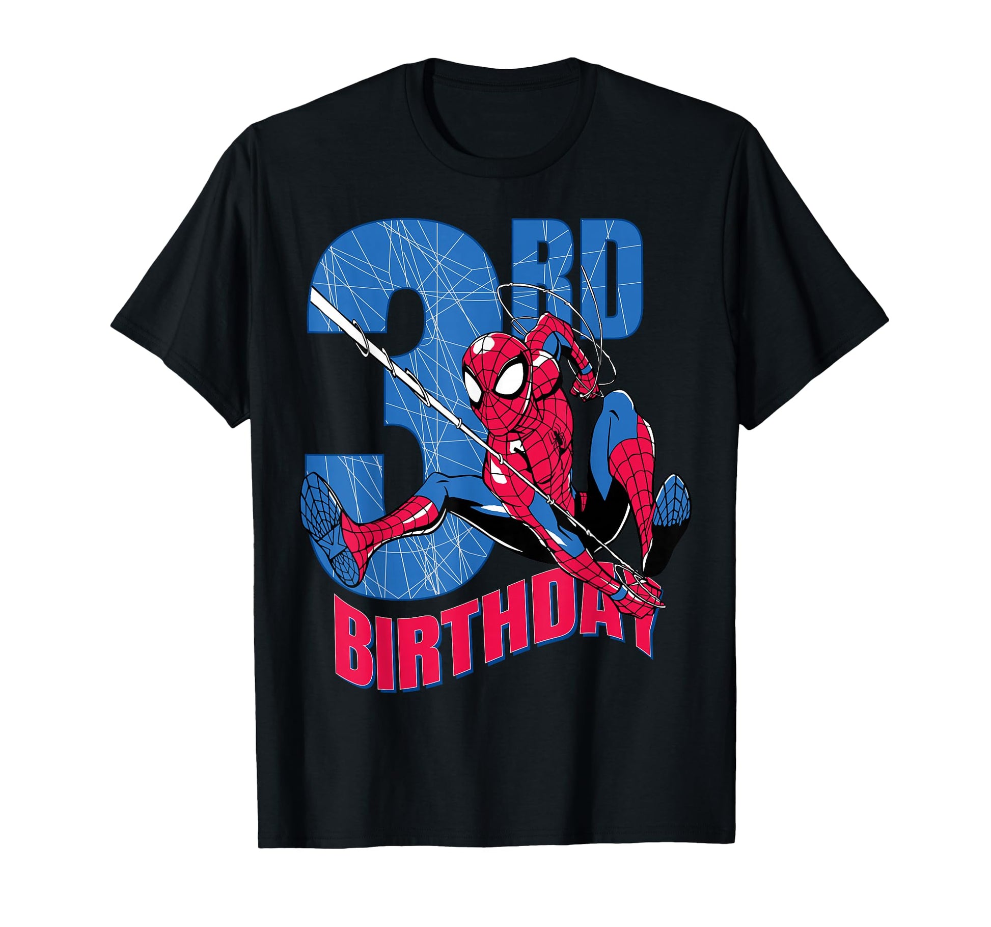 3rd Birthday Boy Apparel  Hero Web Action Graphic Tee - T-Shirt, Sweatshirt, Hoodie