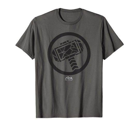 Thunder God Fan Shirt  Mighty Hammer Simple Crest Tee - T-Shirt, Sweatshirt, Hoodie
