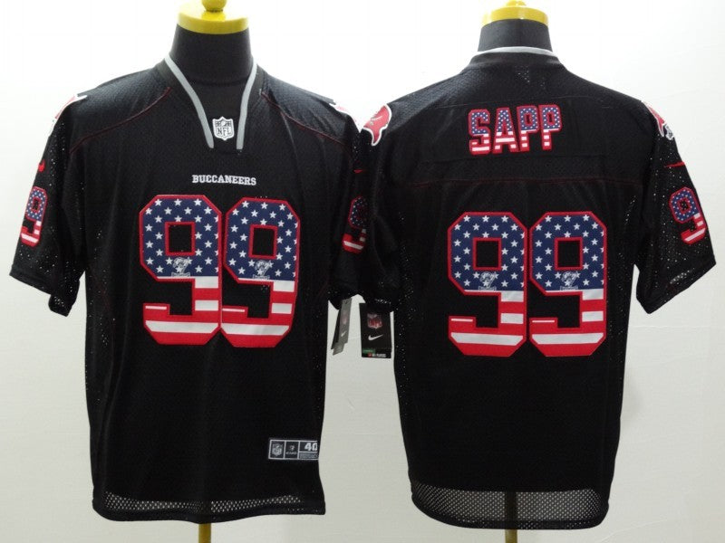 Men's Tampa Bay Buccaneers Warren Sapp #99 Black Game Jersey1 football jersey product view 1