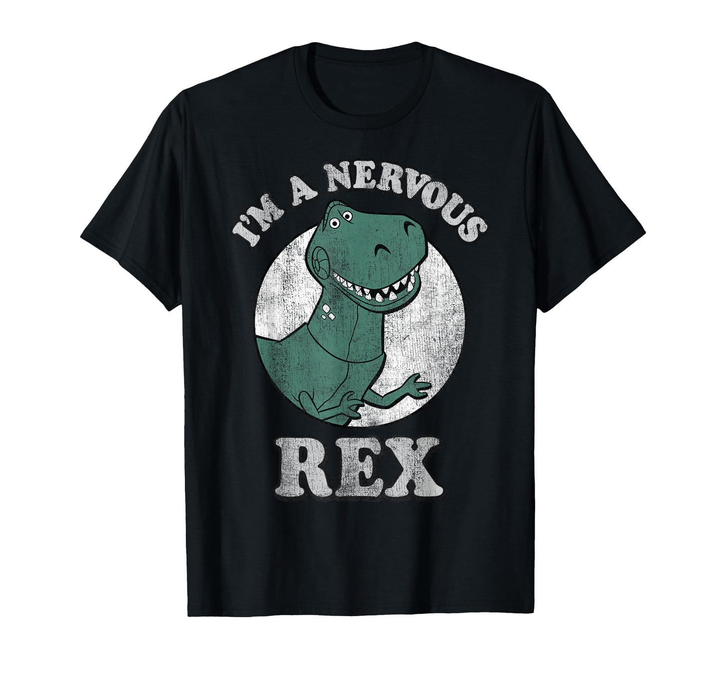 Toy Adventure Fan Shirt  Nervous Green Dinosaur Graphic Tee - T-Shirt, Sweatshirt, Hoodie