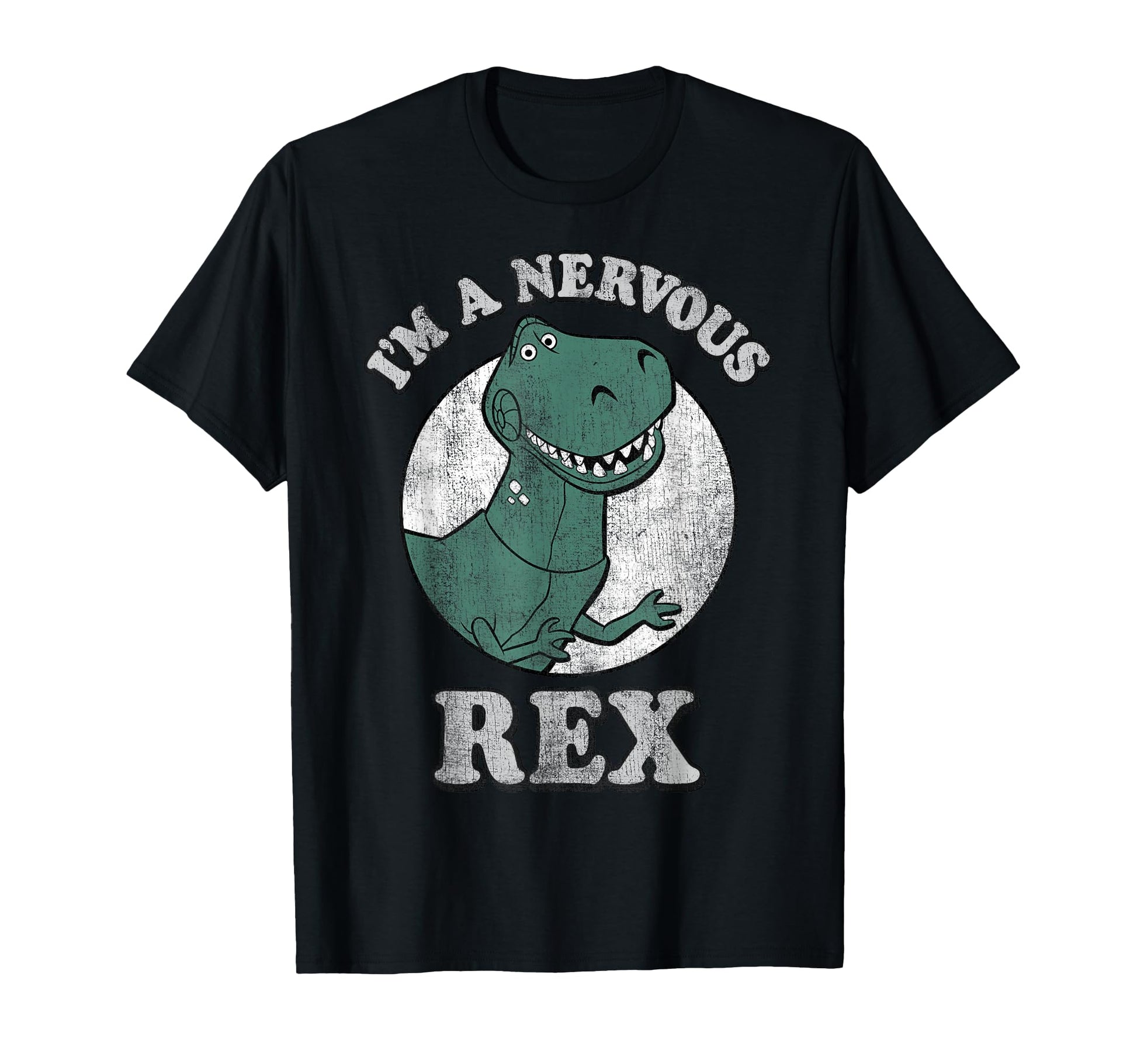 Toy Adventure Fan Shirt  Nervous Green Dinosaur Graphic Tee - T-Shirt, Sweatshirt, Hoodie