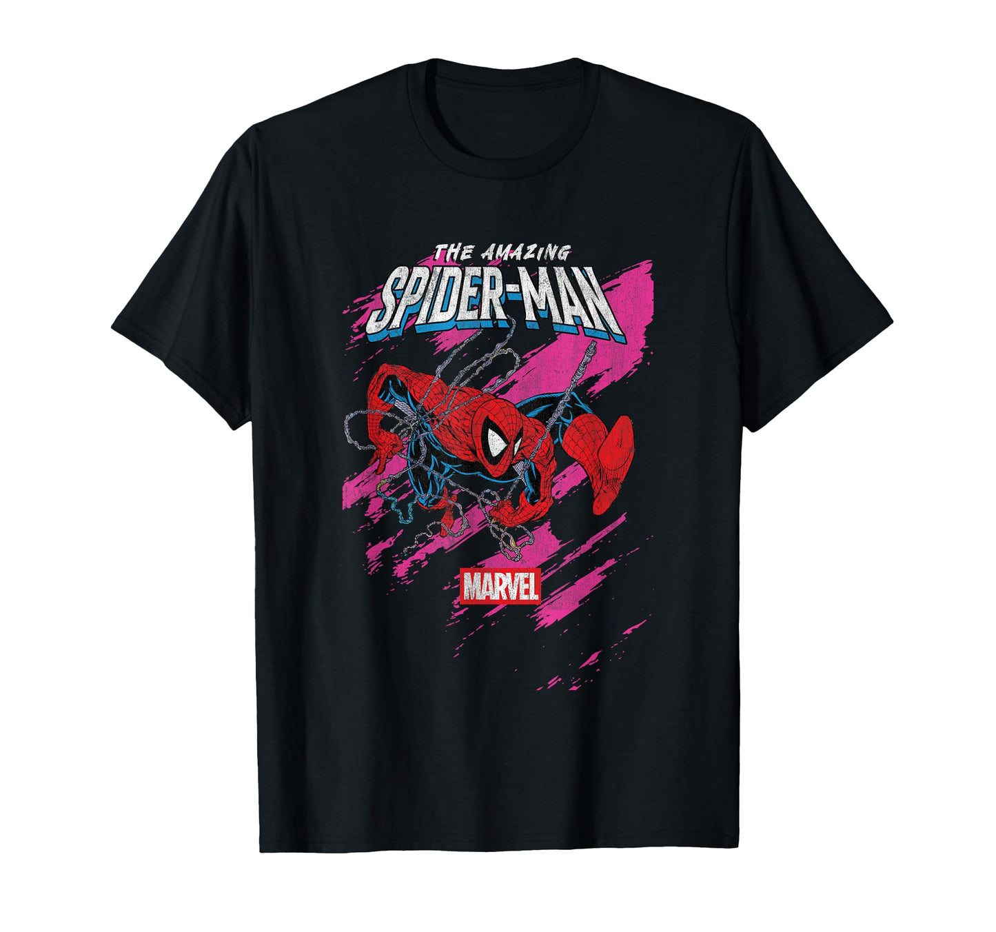 Vintage Comic Fan Shirt  Neon Cover Web Slinger Graphic Tee - T-Shirt, Sweatshirt, Hoodie