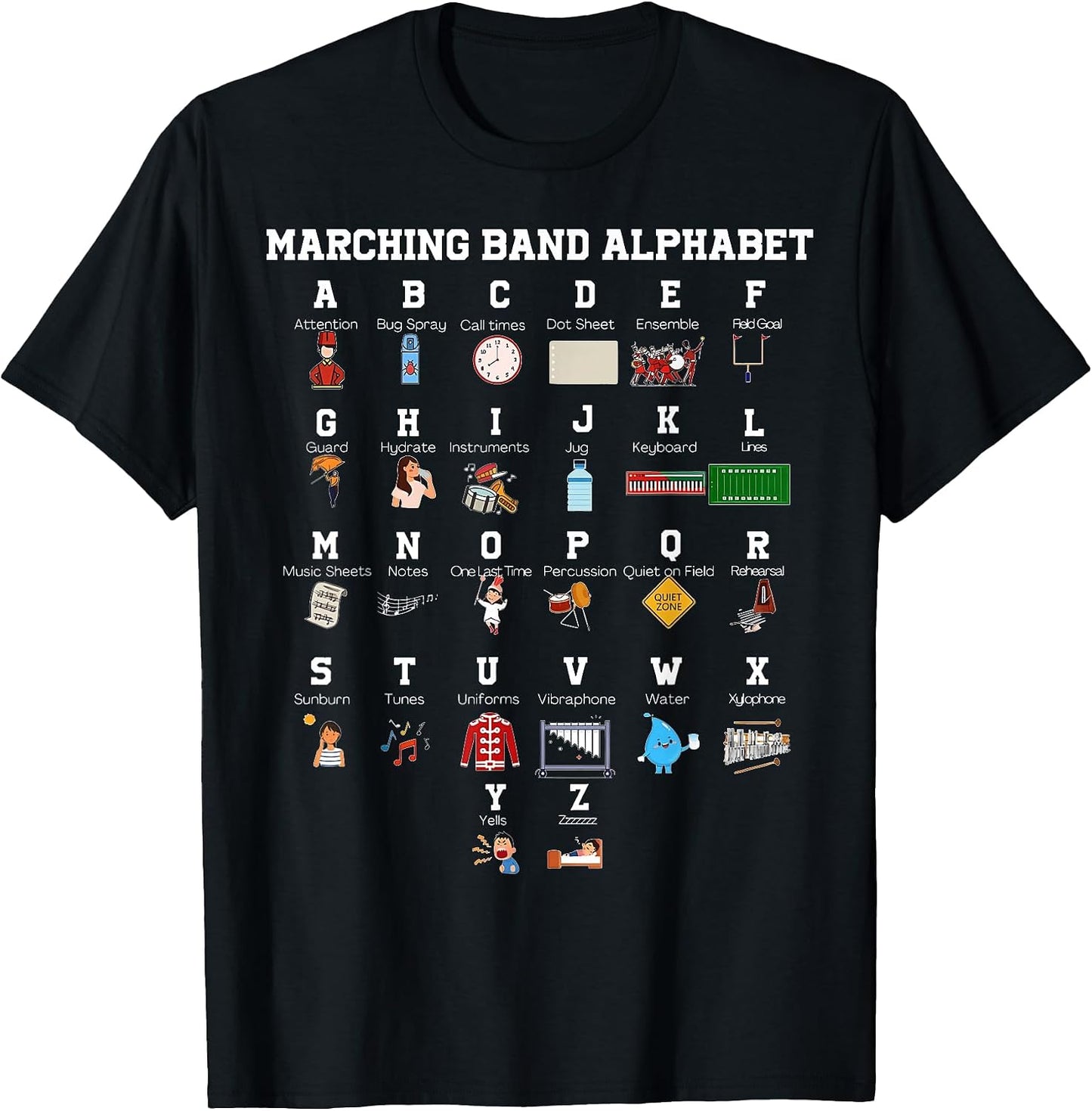 Funny Band Camp Marching - Adult & Kids T-Shirts, Sweatshirts & Hoodies apparel design preview 1