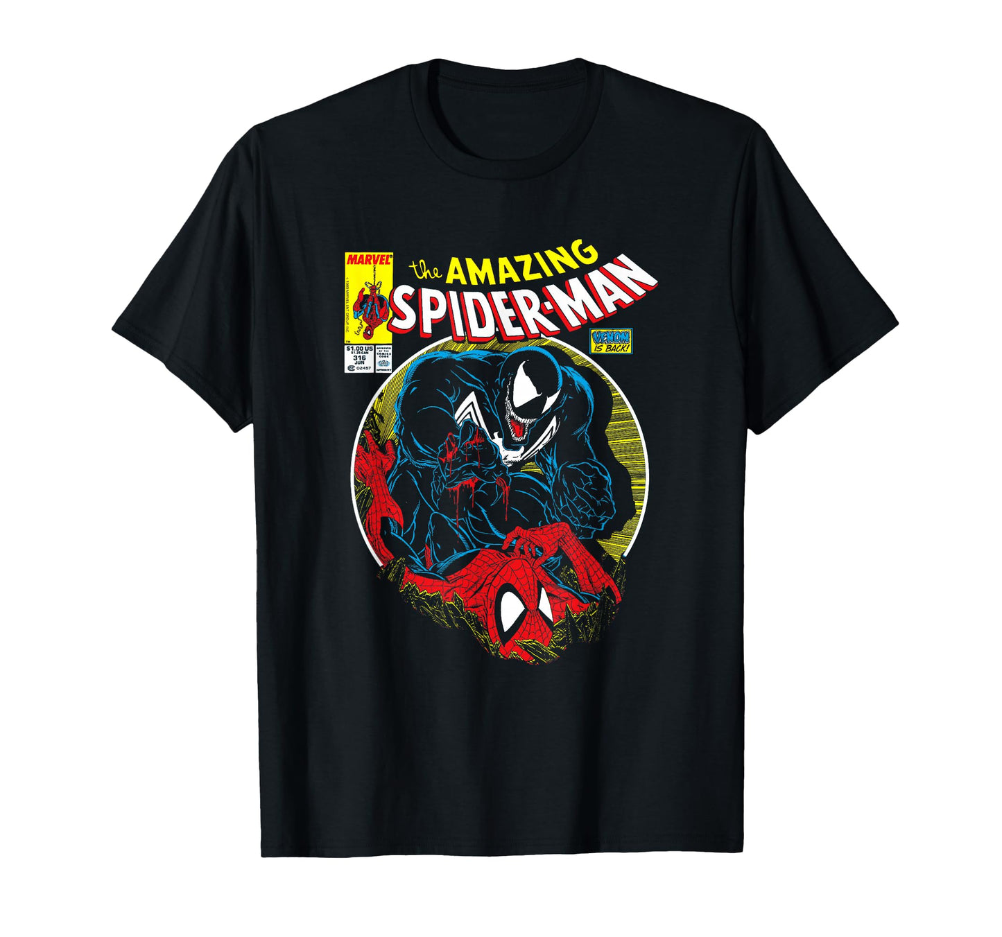 Comic Battle Fan Shirt  Web Hero VS Dark Symbiote Cover Tee - T-Shirt, Sweatshirt, Hoodie