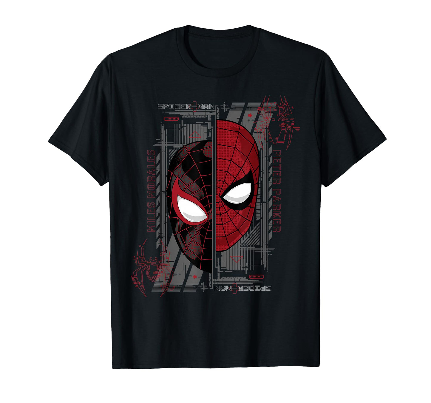 Multiverse Hero Apparel  Split Mask Graphic Tee - T-Shirt, Sweatshirt, Hoodie