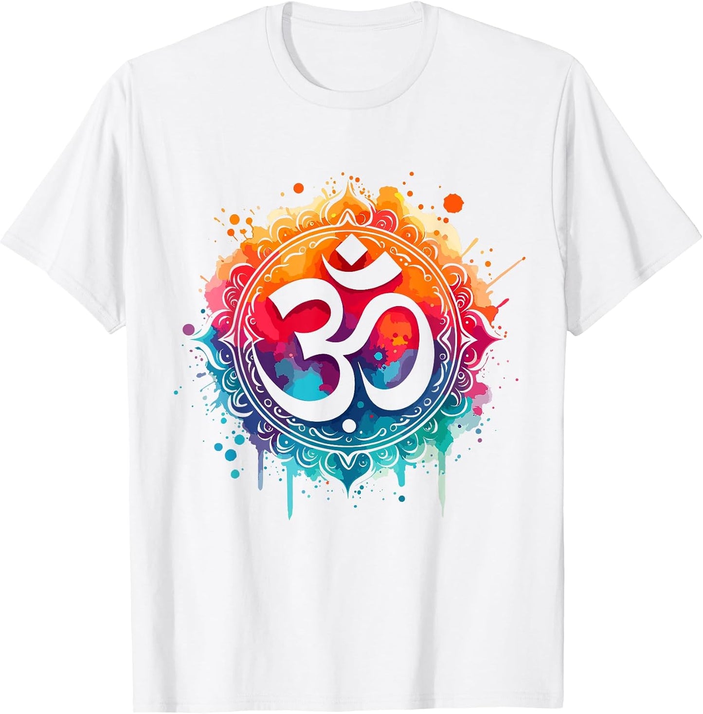 Om Hindu Symbol Zen Meditation Mandala Art - Adult & Kids T-Shirts, Sweatshirts & Hoodies apparel design preview 1
