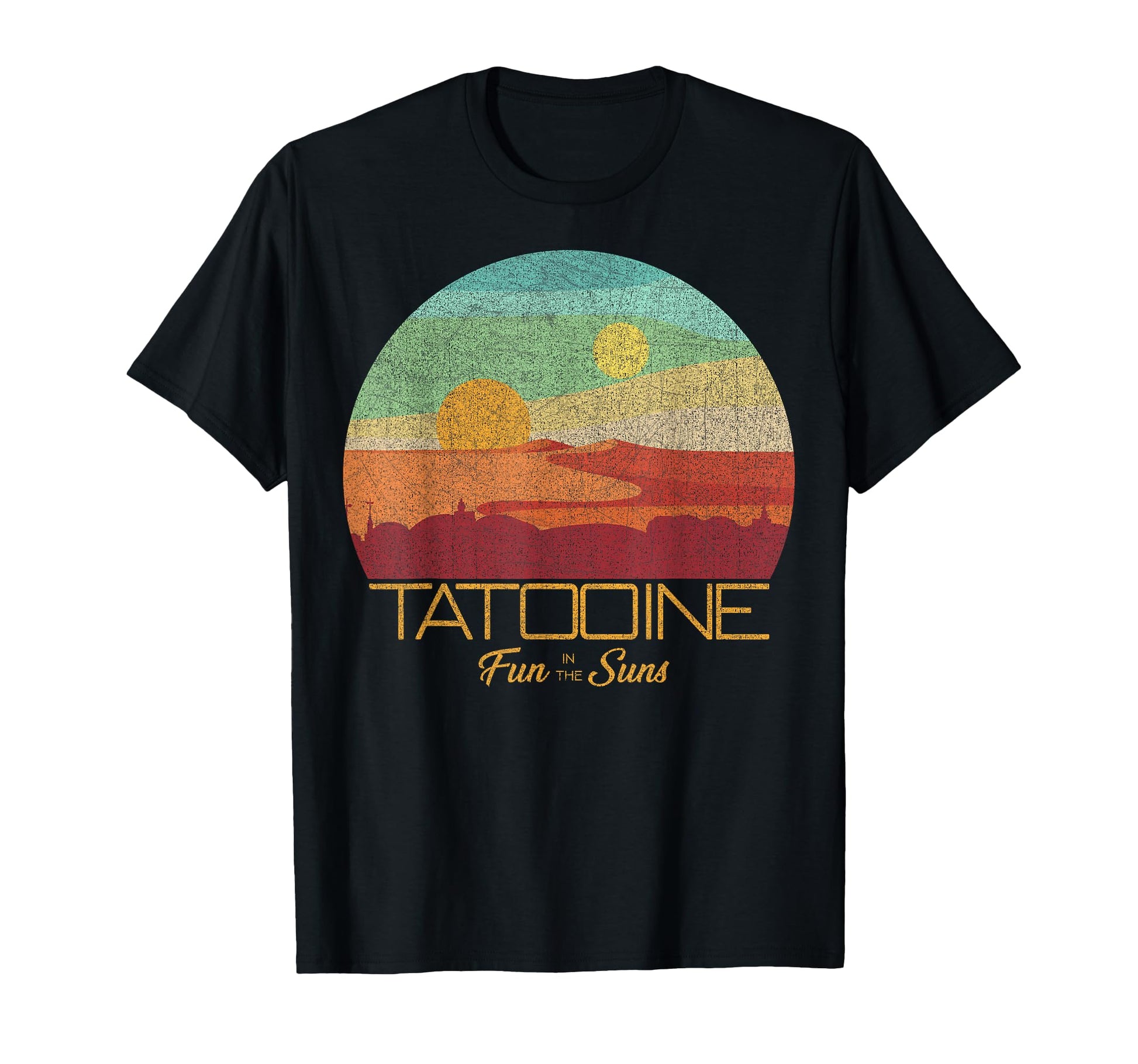 Sci-Fi Epic Fan Shirt  Desert Planet Postcard Vintage Tee - T-Shirt, Sweatshirt, Hoodie