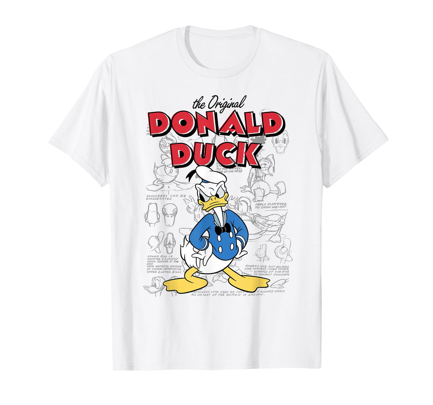 Classic Cartoon Fan Shirt  Sailor Duck Sketches Graphic Tee - T-Shirt, Sweatshirt, Hoodie