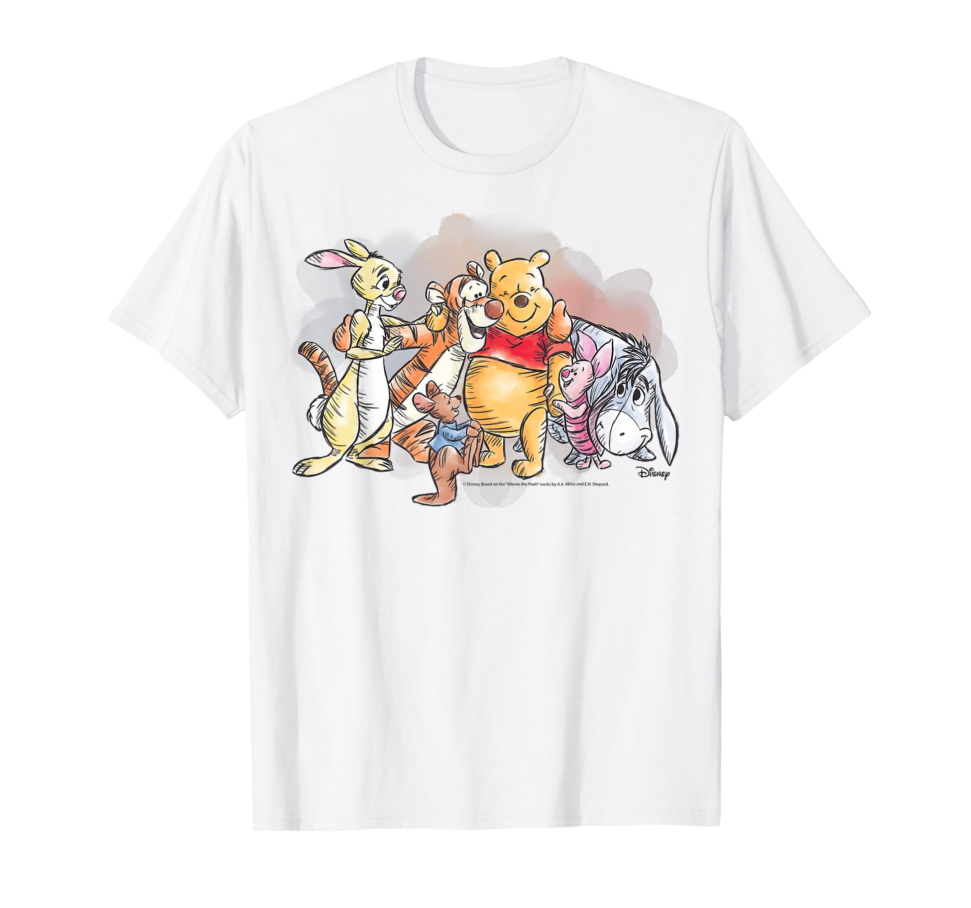 Hundred Acre Fan Apparel  Yellow Bear Watercolor Graphic Tee - T-Shirt, Sweatshirt, Hoodie