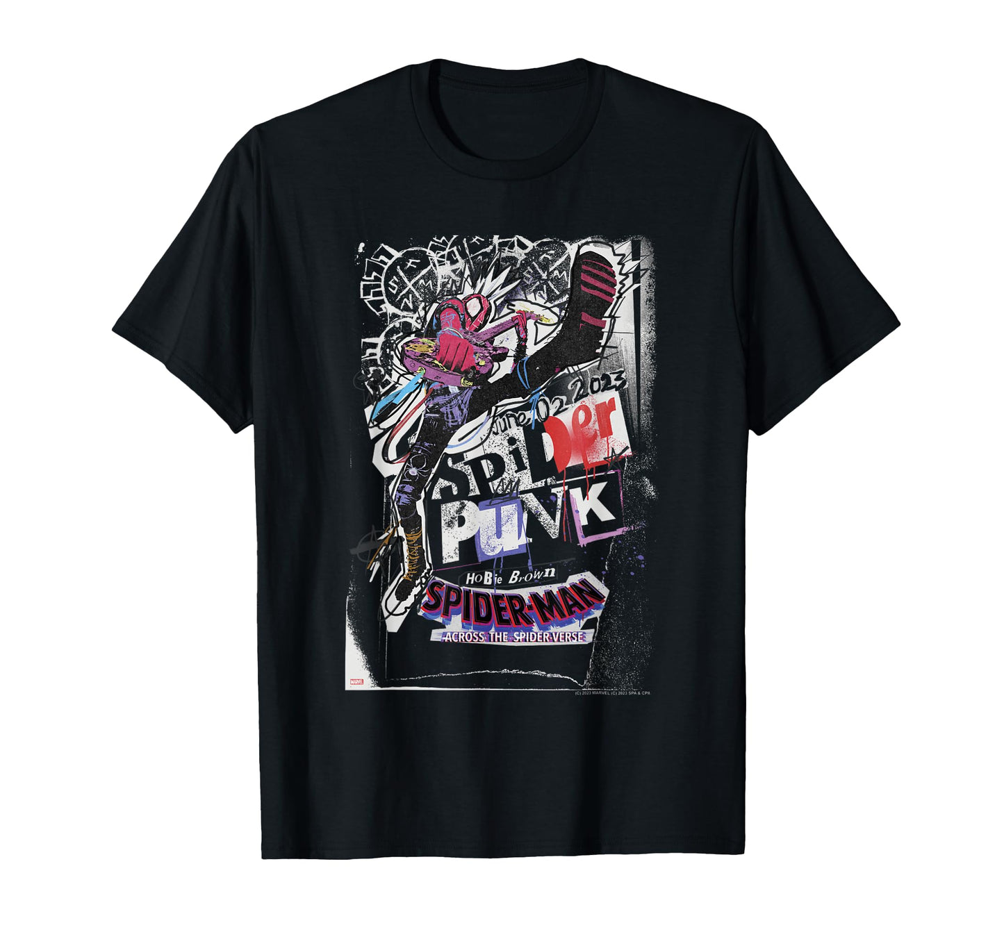 Multiverse Hero Apparel  Punk Web Slinger Graphic Tee - T-Shirt, Sweatshirt, Hoodie